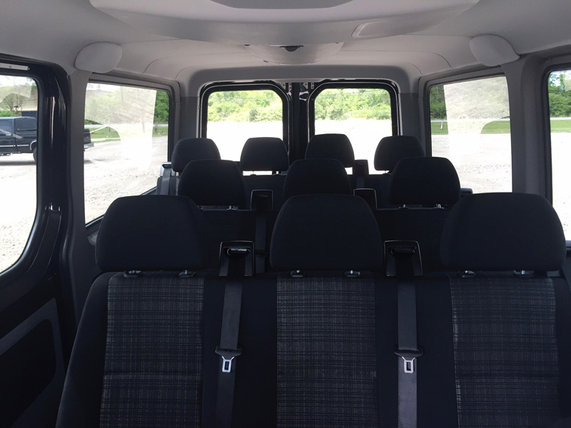 10 Passenger Van Interior | Charter Bus Companies in Houston, TX