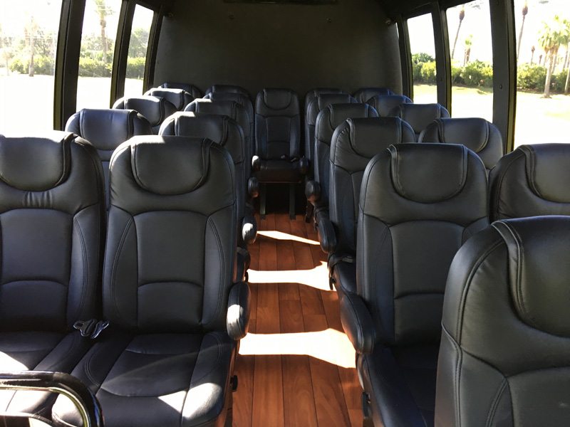 22 Passenger Mini Bus Interior | Party Bus Rental in Houston, TX