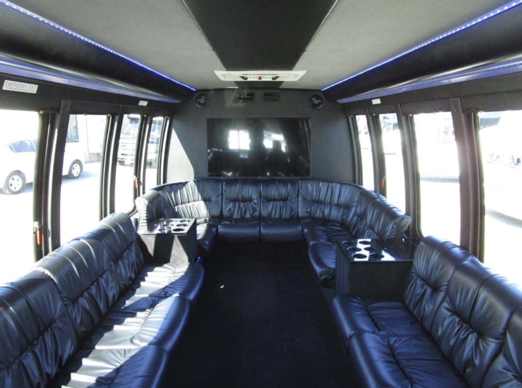 20 Passenger Limo Bus Interior
